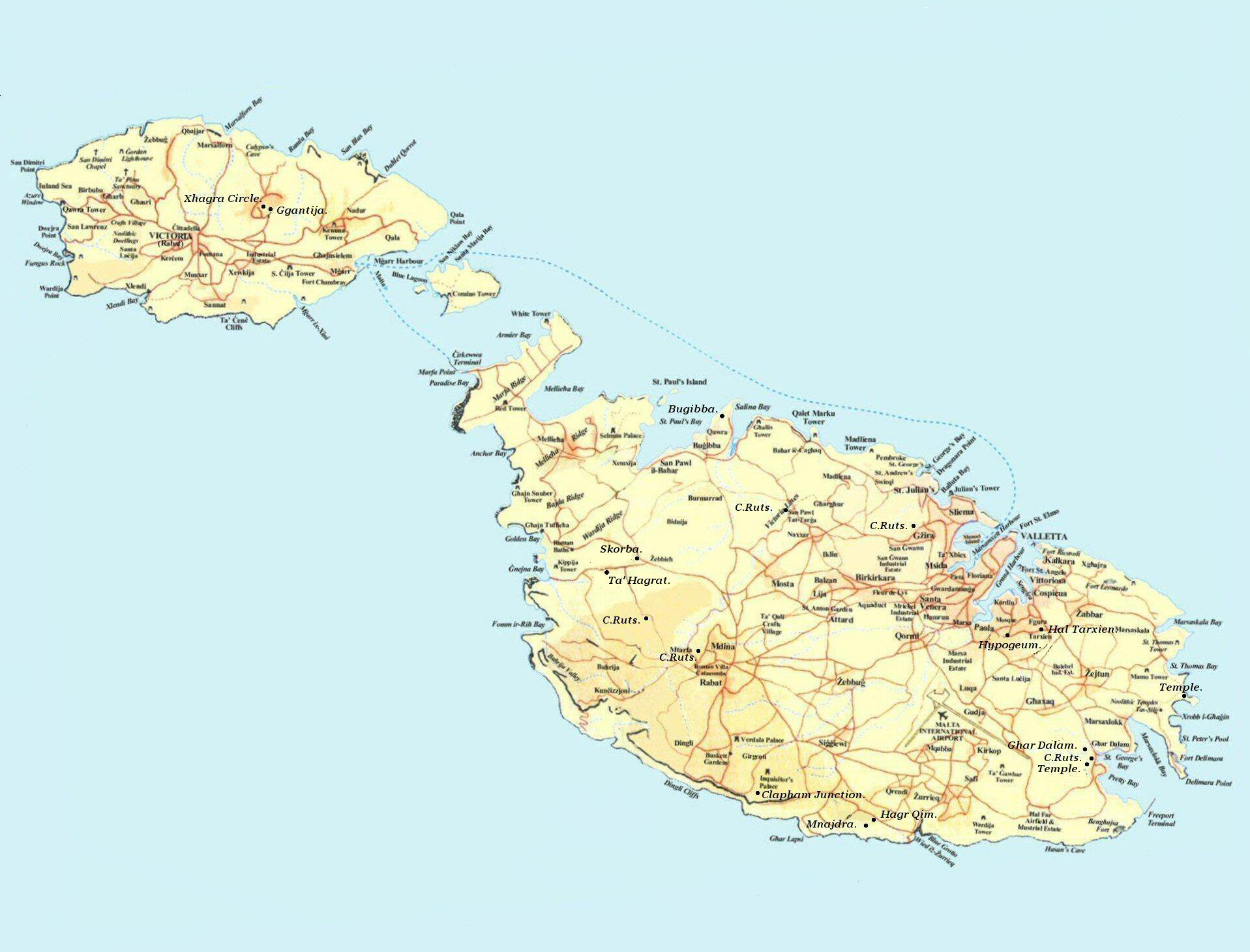 Malta Map / Discover sights, restaurants, entertainment and hotels.